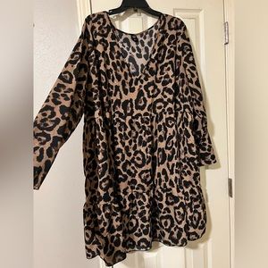 Shein cheetah dress. Size 5xl (22).